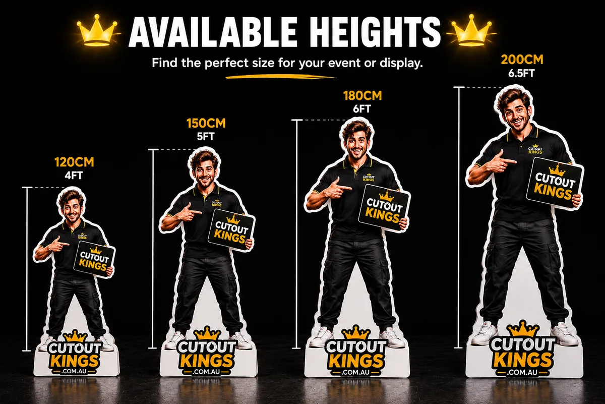 Available heights: 120cm, 150cm, 180cm, 200cm
